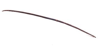 Plains Indian Wood Carved Bow 19th Century