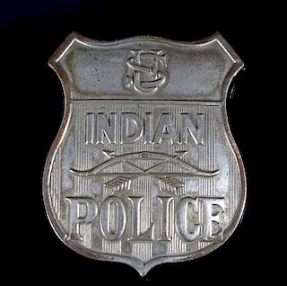 Indian Police Silver Badge