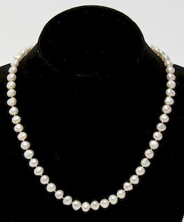 18K Gold Baroque Freshwater Pearls Necklace
