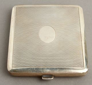 French Art Deco Silver Cigarette Case