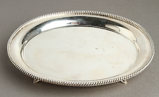 Sterling Silver Small Footed Salver Tray