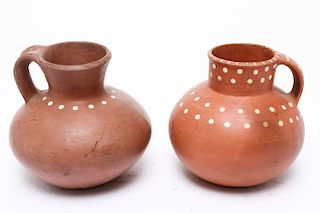 Chilean Art Pottery Pitchers / Vessels, 2 Pcs.