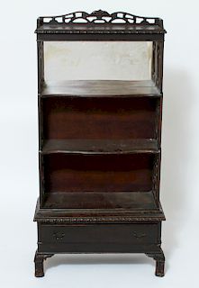 Victorian Etagere, Carved Wood w Single Drawer