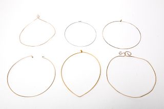Ladies' Costume Jewelry Wire Choker Necklaces 6
