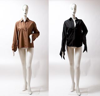 Ladies' Designer Blouses incl. Hermes & YSL, 2 Pcs