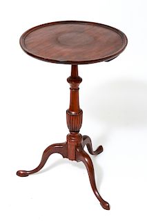 Chippendale Manner Round Top Candlestand