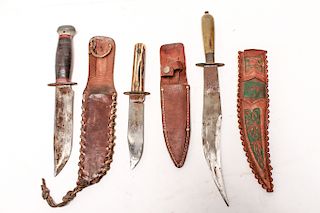 Spanish, Bowie & Hunting Knives, Group of 3