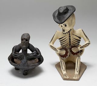Mexican Day of the Dead Clay Figurines, 2