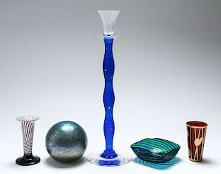 American & Venetian Studio Art Glass Pieces, 5