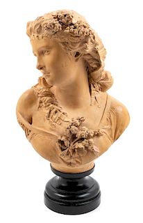 After Albert-Ernest Carrier-Belleuse, (French, 19th Century), Le printemps
