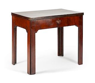 A George III Mahogany Drafting Table Height 29 1/2 x width 34 1/2 x depth 22 inches.