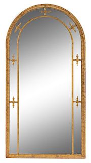 A George III Giltwood Mirror Height 66 inches.