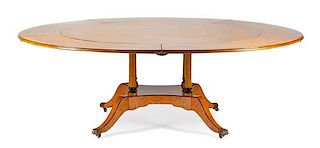 A Large Regency Style Jupe Table Height 29 x diameter of top 88 inches.