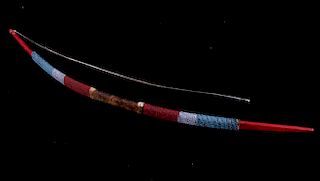 Sioux Beaded Child's Bow w/ Red Paint c. 1900-