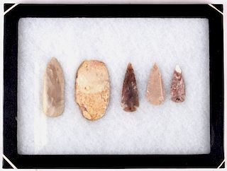 Native American Buffalo Skinner and Spear Points