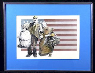 Original Art Titled 'Immigrants' By Wes Lifferth