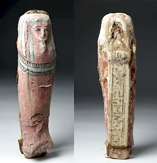 Egyptian Late Dynastic Wood Coffin Model