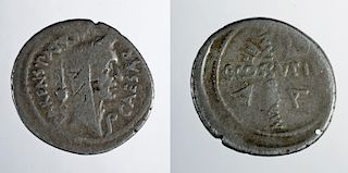 Rome Mint Silver Denarius - Julius Caesar April 44 BCE