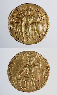 Bactria Kushan Kingdom Vasu Deva I - Gold Dinar