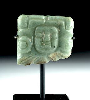 Fine Maya Jade Face Amulet
