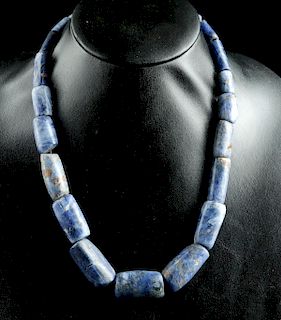 Fine Chavin Sodalite Bead Necklace