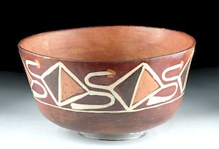 Nazca Polychrome Bowl - Abstract Decoration