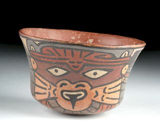 Nazca Polychrome Bowl - Masked Mythical Being