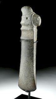 Exceptional Mapuche Stone Axe - Parrot
