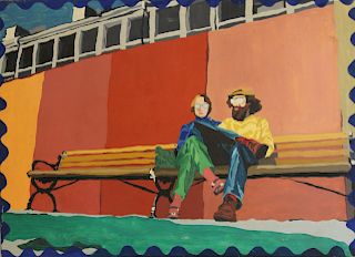 UNSIGNED. Oil On Canvas, John & Yoko ?