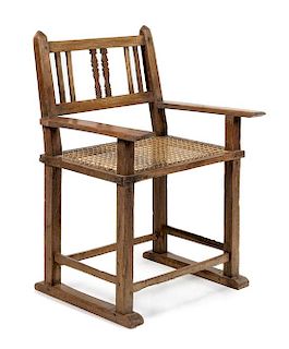 A Provincial Cerused Oak Armchair Height 34 inches.