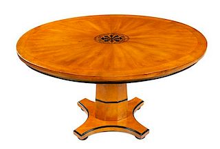 A Biedermeier Style Table Height 28 3/4 x width 47 3/4 x depth 35 3/4 inches.