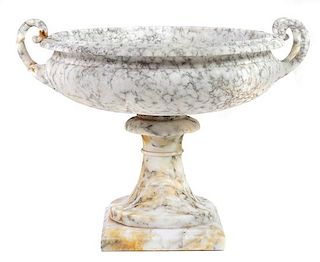 A Grand Tour Marble Tazza Height 12 inches.