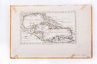 Pietro, Marco di. Indie Occidentali. Milano: 1807. Mapa con límites coloreados, 20 x 33.5 cm.