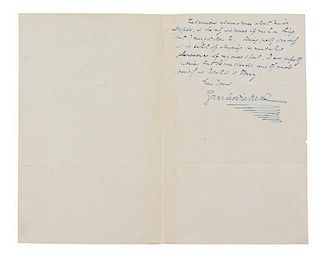 DICKENS, CHARLES. Autographed letter signed ("Charles Dickens"), two pages, May 30, 1863. To Captain Cavendish Boyle.