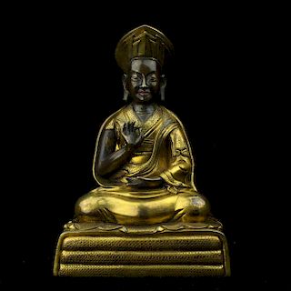 Chinese gilt bronze Buddha. 