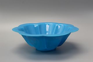 Chinese Peking glass bowl.