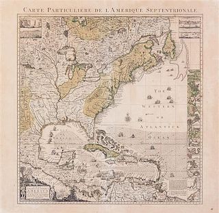 * (MAP) POPPLE, HENRY. Carte particuliere de L'Amerique Septentrionale. Amsterdam, [c. 1740]