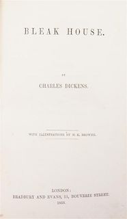 DICKENS, CHARLES. Bleak House. London, 1853. First edition in book form, bound from the original parts.