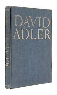* (ARCHITECTURE) PRATT, RICHARD. David Adler. The Architect and His Work. New York, 1970. First edition.