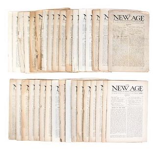 * POUND, EZRA. The New Age. London, 1912-1914, 1917-1918. 36 issues.