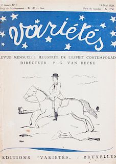 * (SURREALISM) VARIETES. Ed. by P.G. Van Hecke. Brussels, 1928-1939. 24 vols.