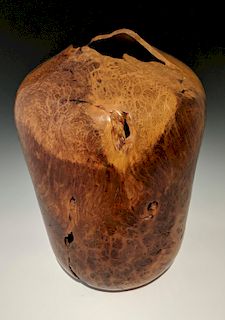 J Hansen - Redwood burl vase