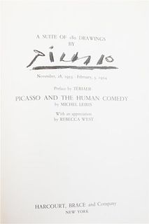 PICASSO, PABLO. Picasso and the Human Comedy. A Suite of 180 Drawings. New York, 1954. Verve no. 29/30. With 12 original lithogr