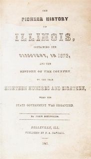 * (ILLINOIS) REYNOLDS, JOHN. The Pioneer History of Illinois... Belleville, IL, 1852. First edition.