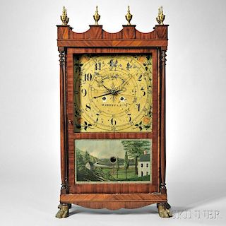 Samuel S. Grosch Mahogany Shelf Clock