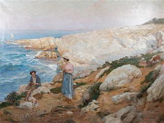 Adolphe-Louis Gaussen, (French, 1871-1954), Untitled,  Exploring the Rocky Mediterranean Coast