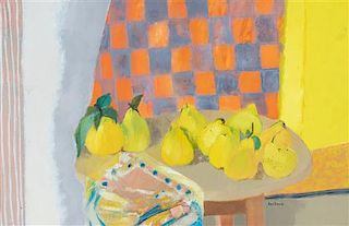 Guy Bardone, (French, 1927-2015), Still Life with Pears