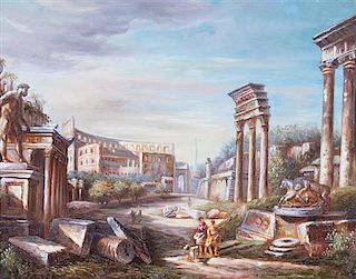 Artist Unknown, (Continental, 19th Century), Capriccio with Ruins