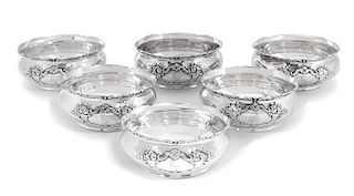 A Set of Six American Silver Finger Bowls, Reed & Barton, 20th Century, Francis I pattern