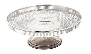 Two American Silver Reticulated Compotes, Tiffany & Co, New York, NY, 20th Century, having a pierced gallery and dish, one sligh